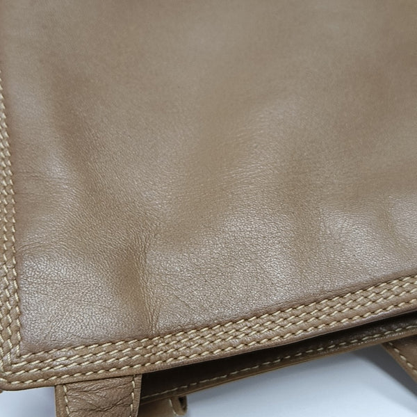 Lambskin Shoulder Bag Brown