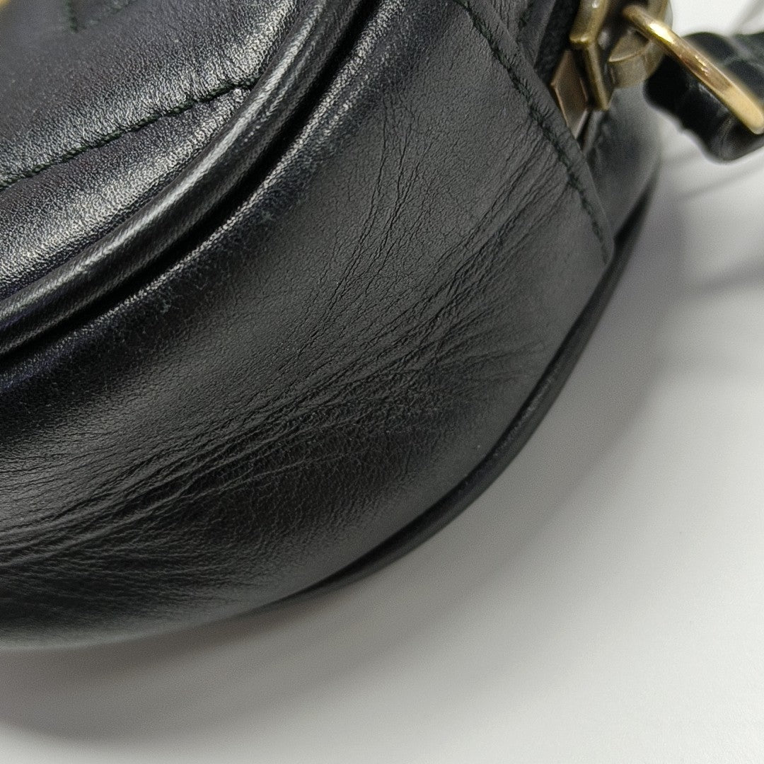 GG Marmont Super Mini Quilted Calfskin Black