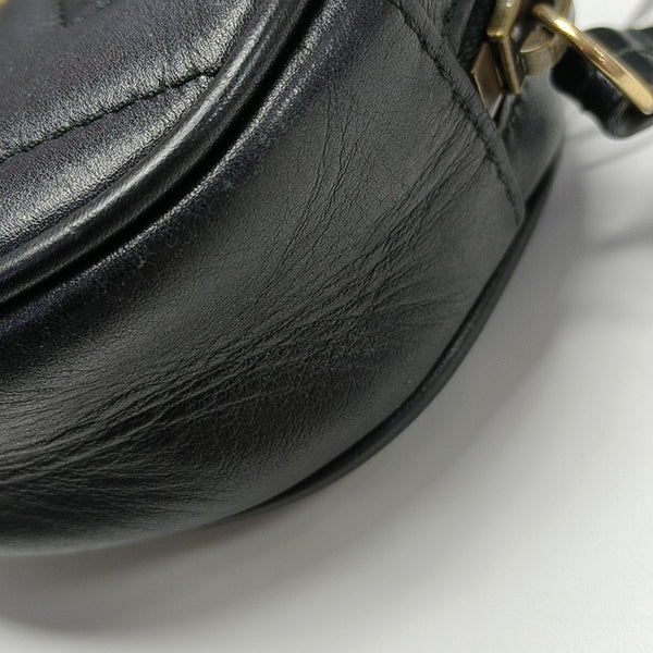 GG Marmont Super Mini Quilted Calfskin Black