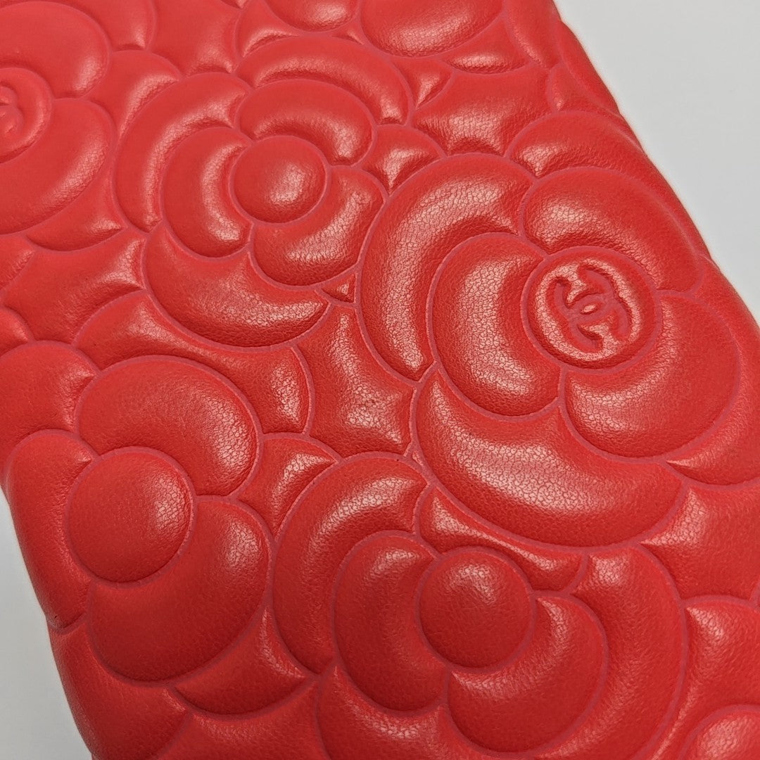 Quilted Lambskin Wallet Red