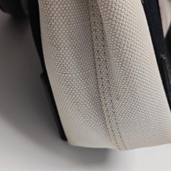 Navy Mini Canvas Beige