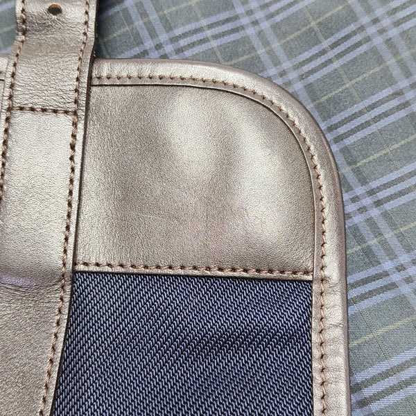Fabric Shoulder Bag Blue