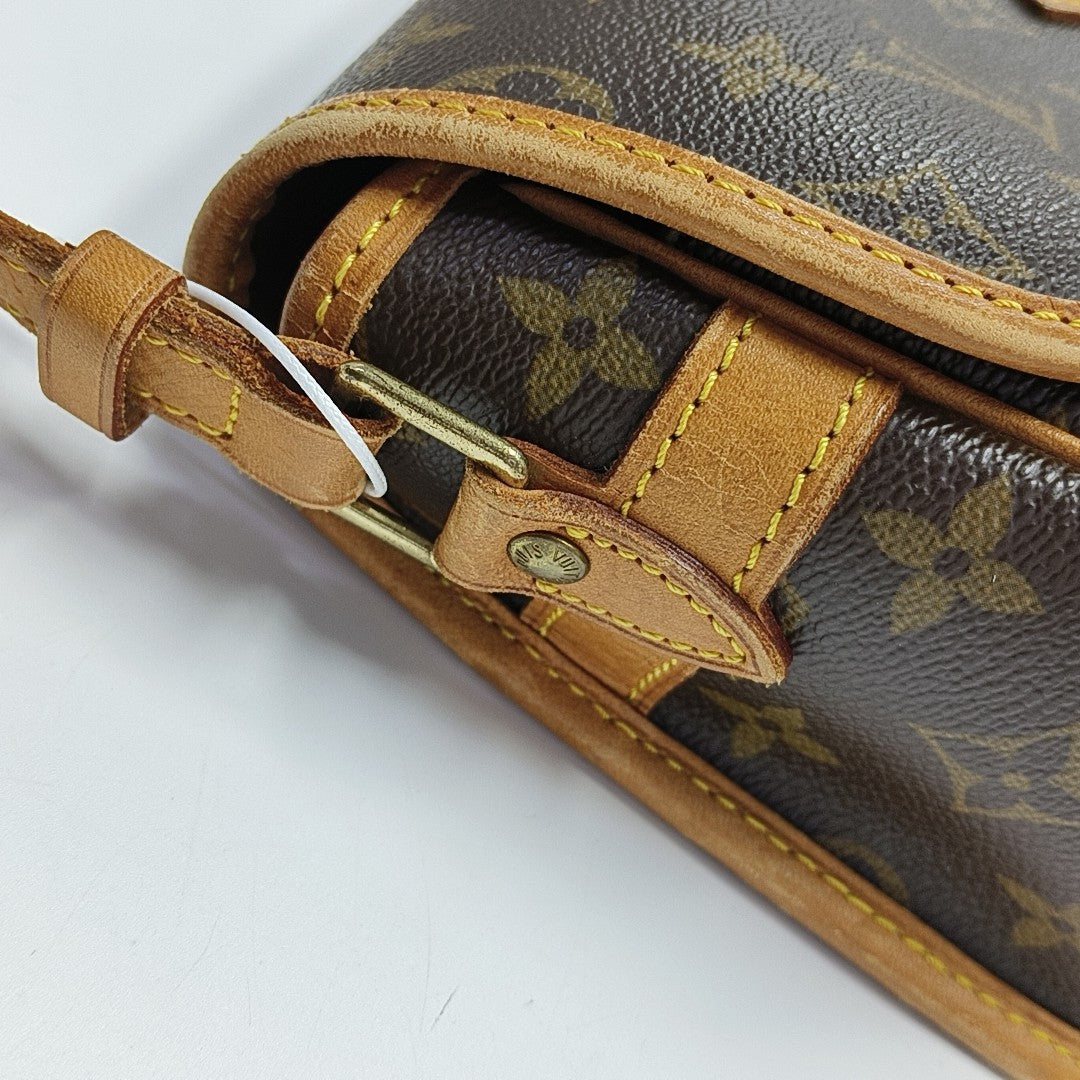 SOLOGNE PM Monogram Coated Canvas Brown