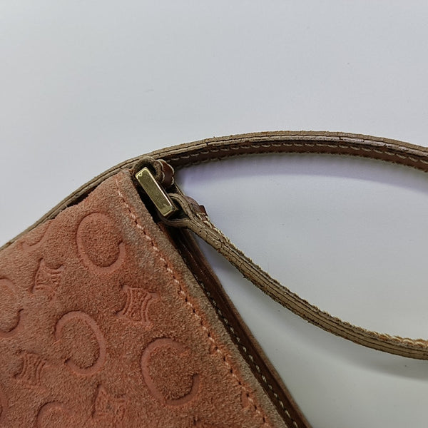 Suede Top Handle Bag Orange