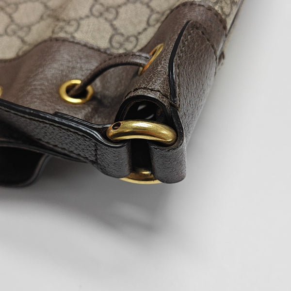 Ophidia Small Monogram Coated Canvas Beige