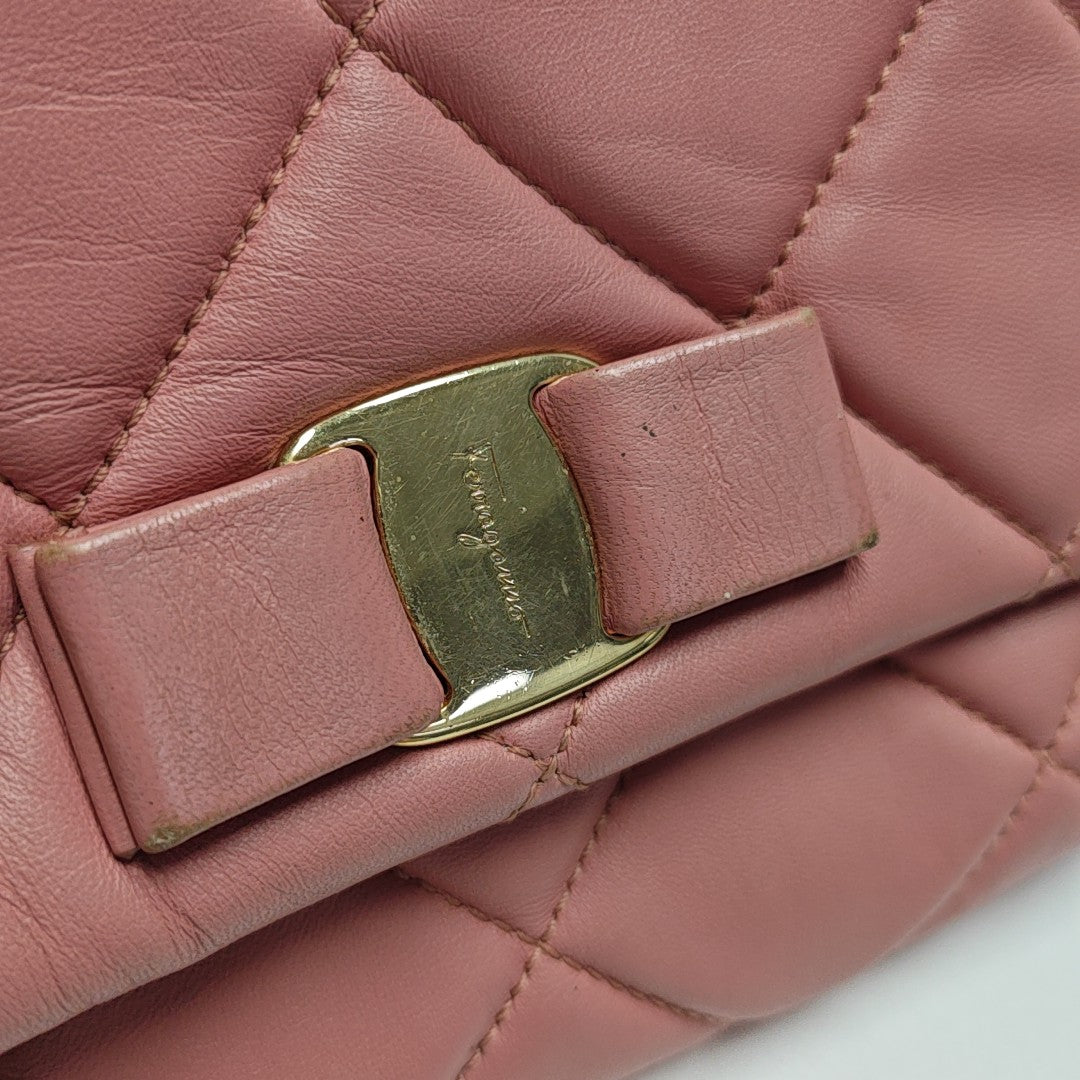 Vara Quilted Calfskin Pink