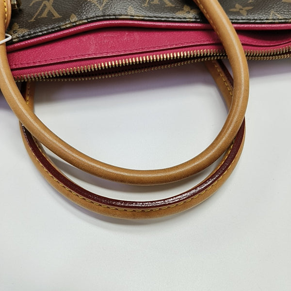 PALLAS MM Monogram Coated Canvas Brown