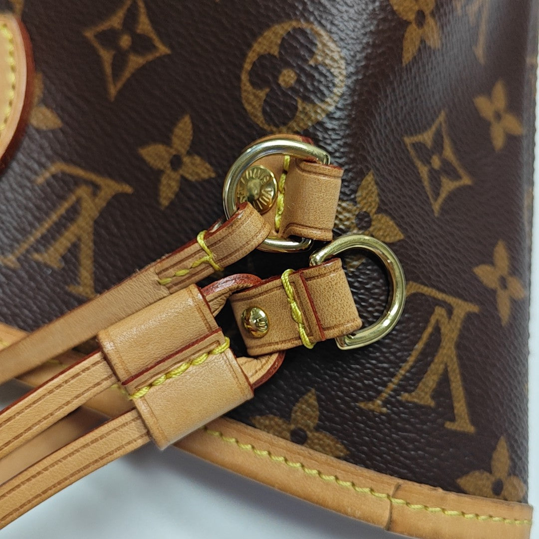 NEVERFULL MM Monogram Coated Canvas Brown