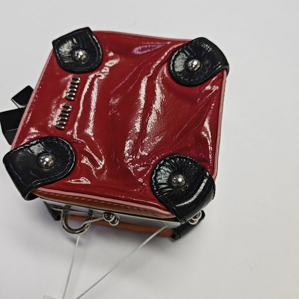 Patent Leather Shoulder Bag Red
