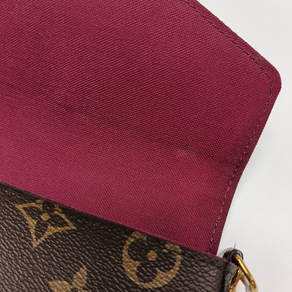 FÉLICIE Monogram Coated Canvas Brown