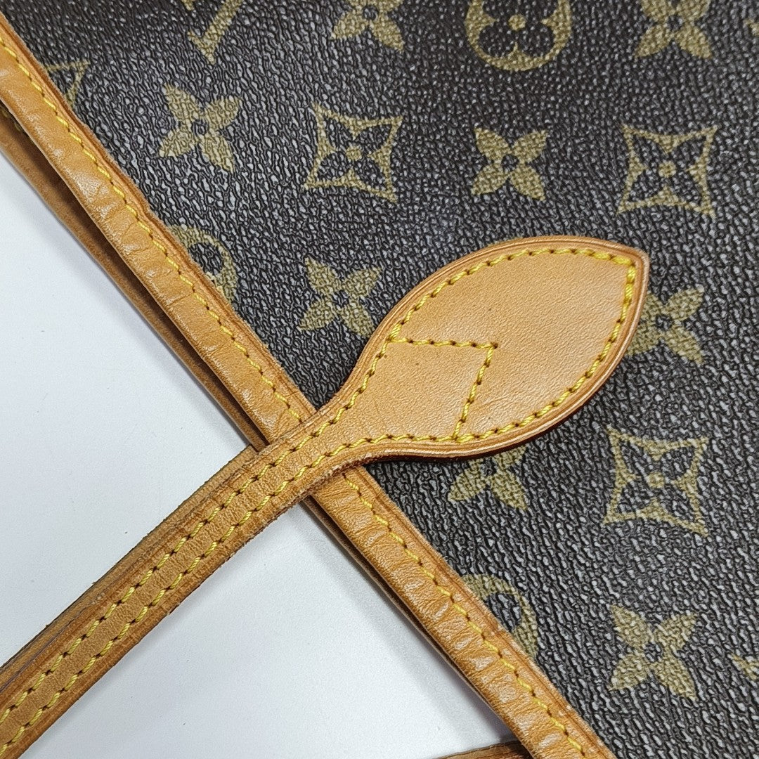 NEVERFULL GM Monogram Coated Canvas Brown