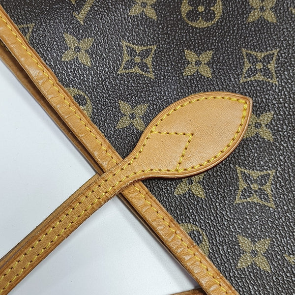 NEVERFULL GM Monogram Coated Canvas Brown