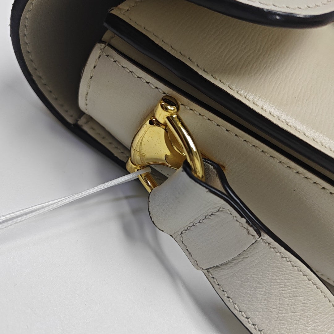 Horsebit 1955 Small Calfskin White