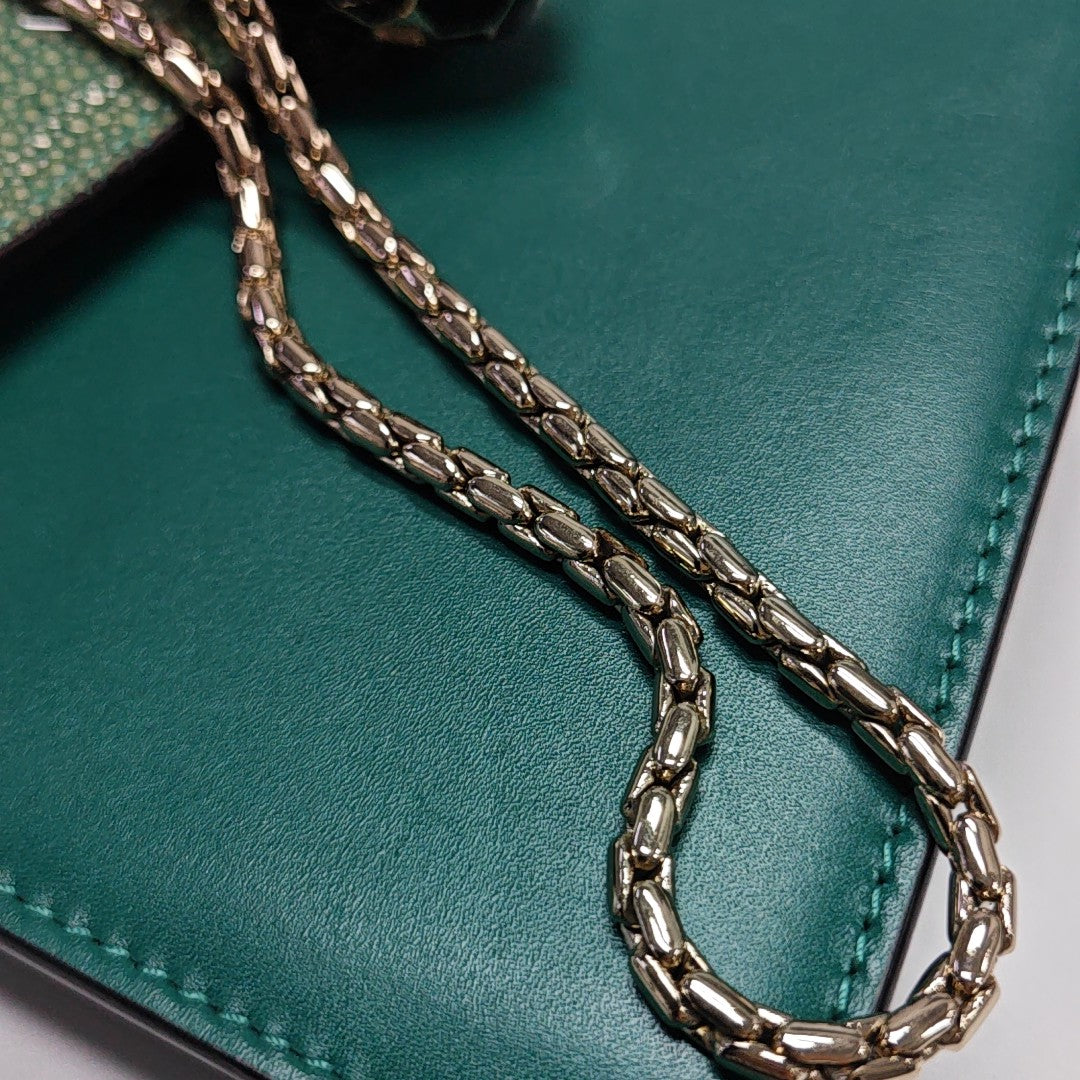 SERPENTI FOREVER Small Stingray Leather Green
