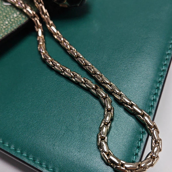 SERPENTI FOREVER Small Stingray Leather Green