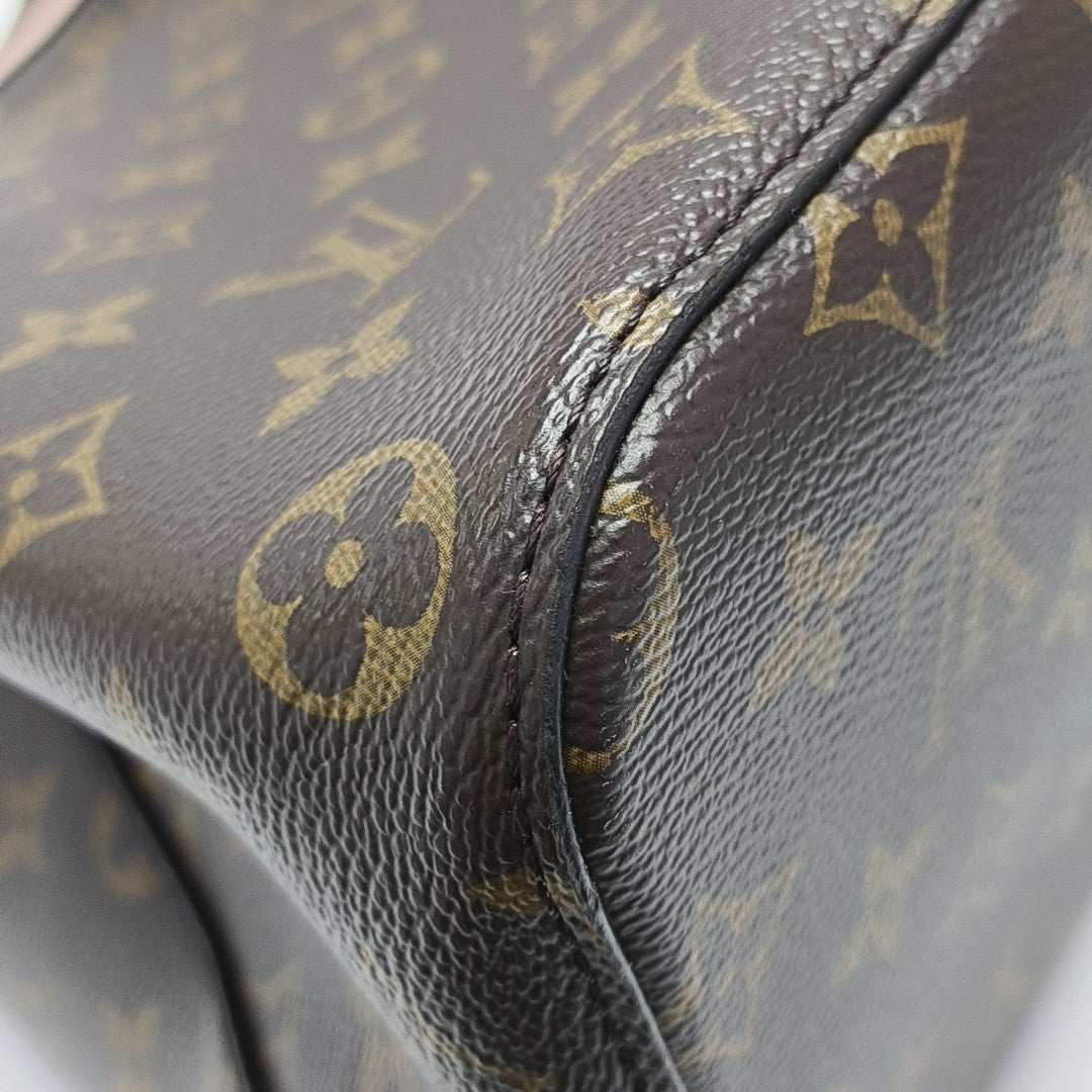 NÉONOÉ MM Monogram Coated Canvas Brown