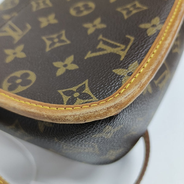 SOLOGNE PM Monogram Coated Canvas Brown