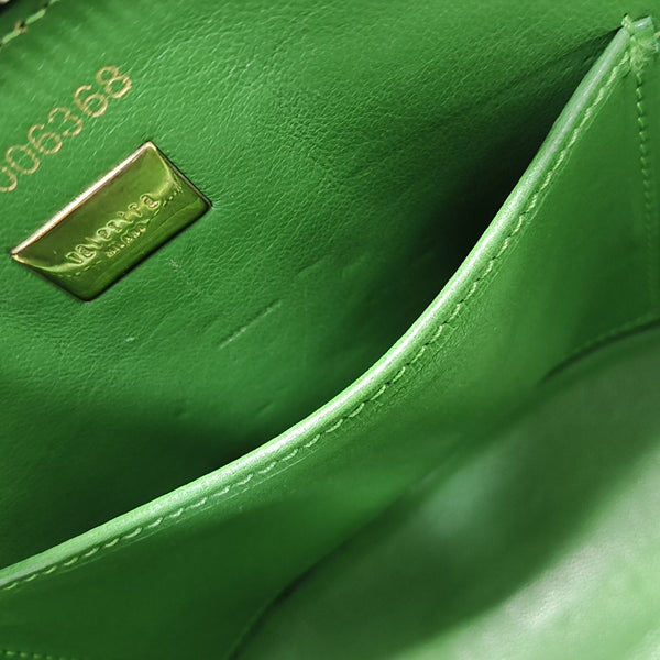 Calfskin Top Handle Bag Green