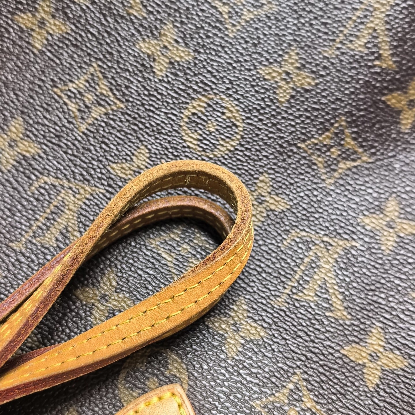 NEVERFULL MM Monogram Coated Canvas Brown