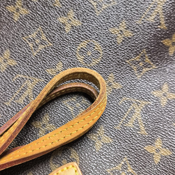 NEVERFULL MM Monogram Coated Canvas Brown