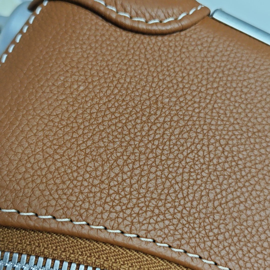 Calfskin Luggage Brown