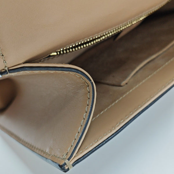 Sylvie Small Calfskin Beige