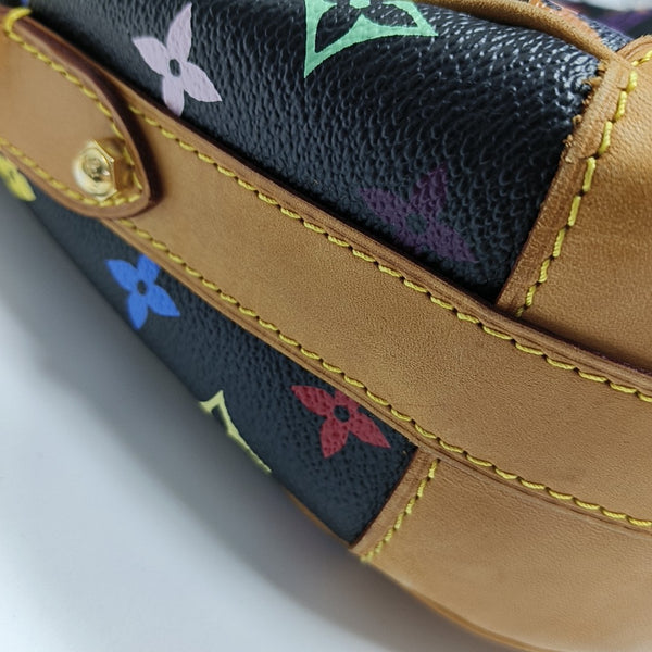 GRETA Monogram Coated Canvas Black