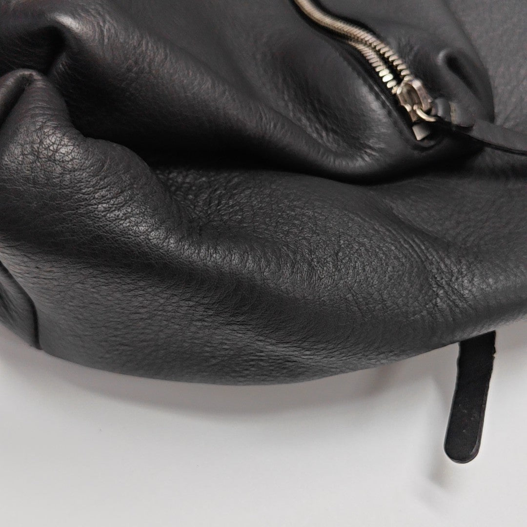 Calfskin Backpack Large Black