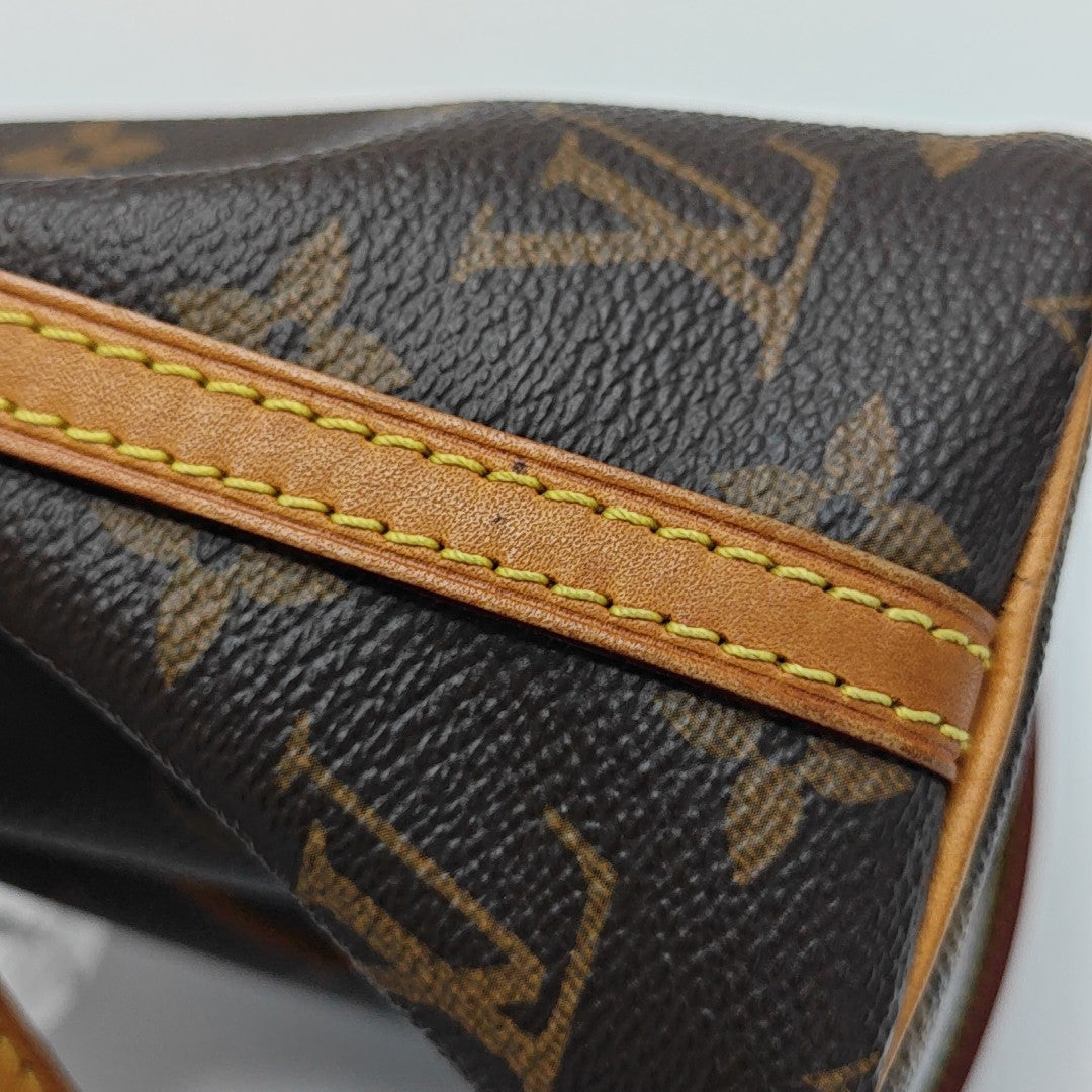 NÉONOÉ Nano Monogram Coated Canvas Brown