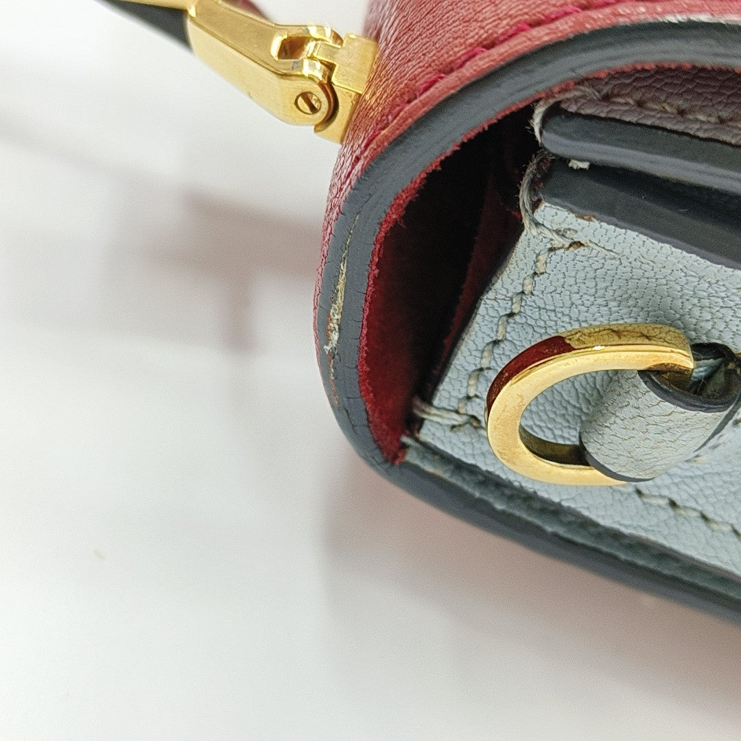 Calfskin Shoulder Bag Multicolor