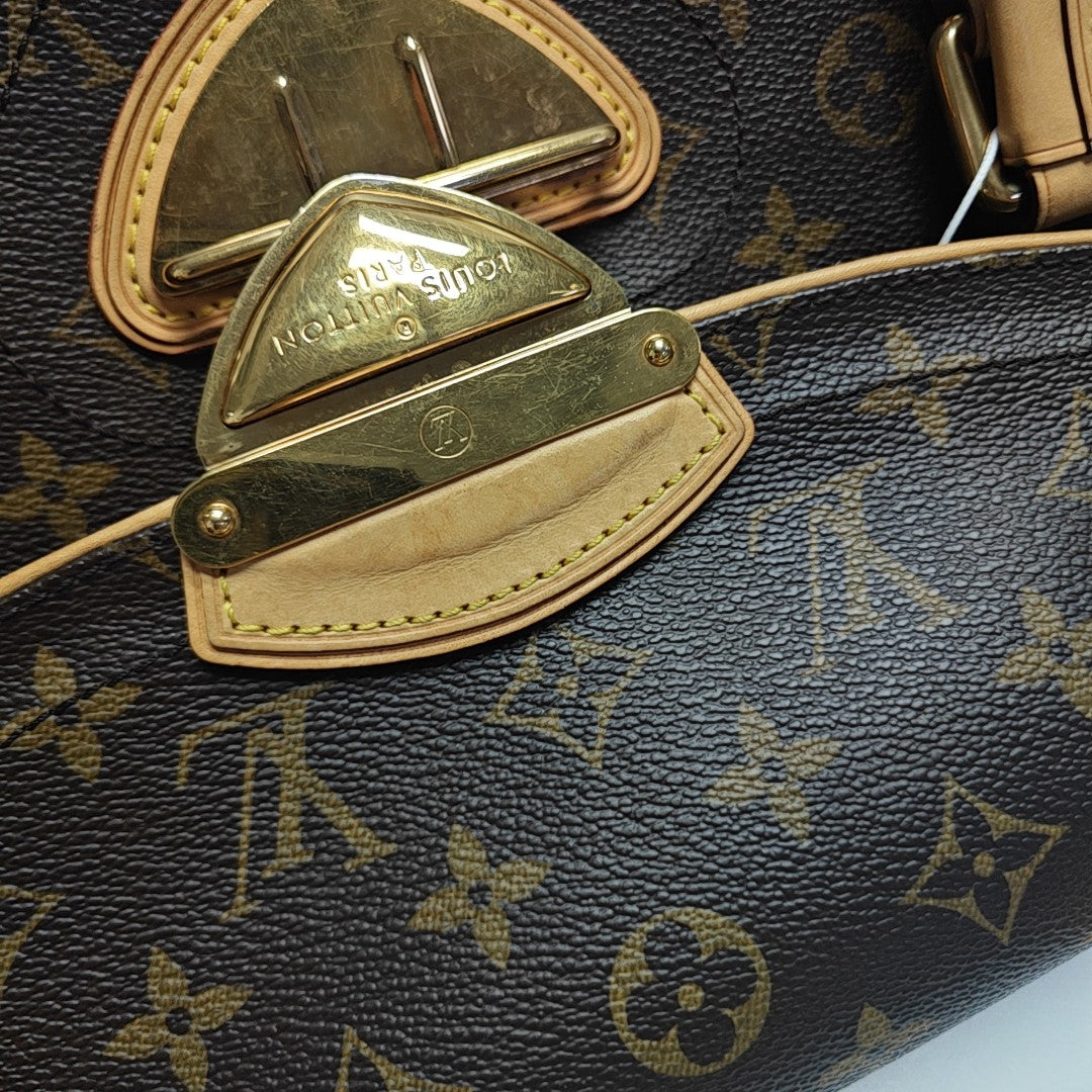 BEVERLY GM Monogram Coated Canvas Brown