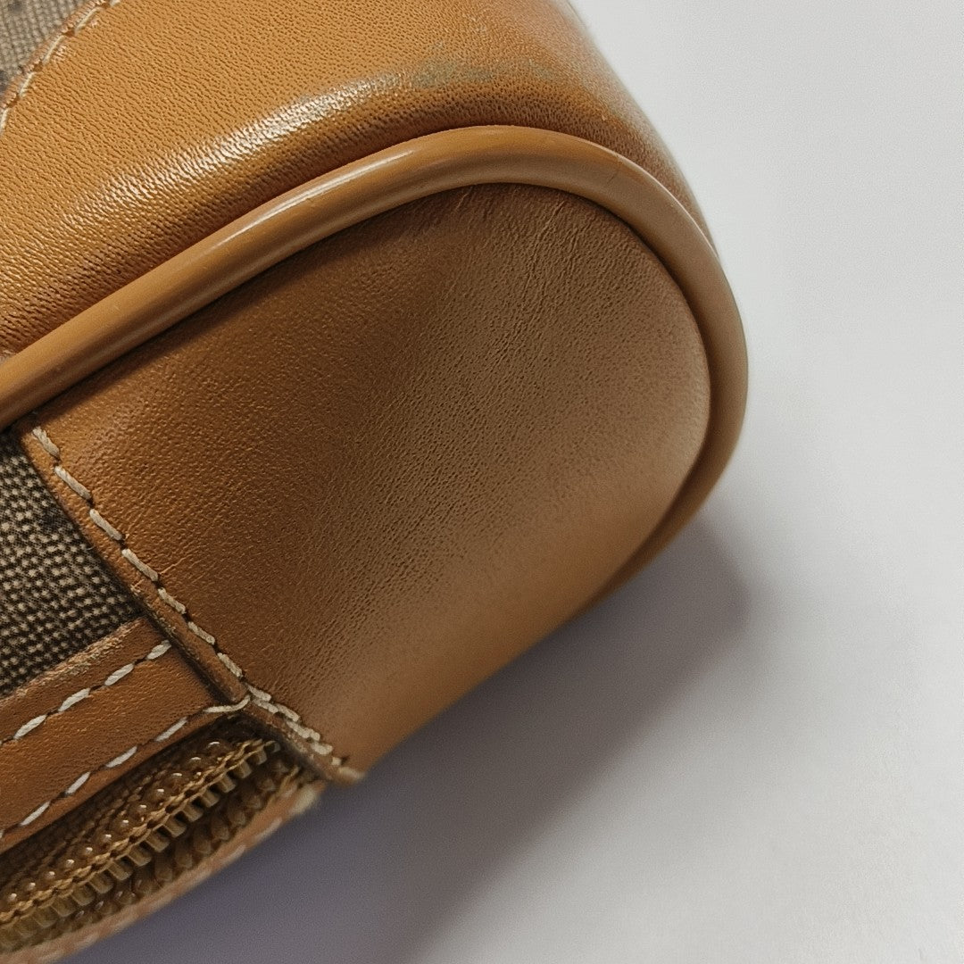Monogram Coated Canvas Top Handle Bag Beige