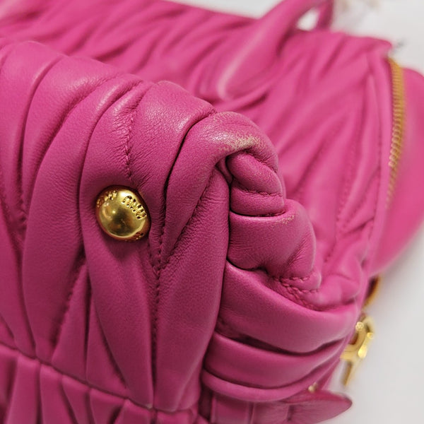 Avenue Quilted Lambskin Red