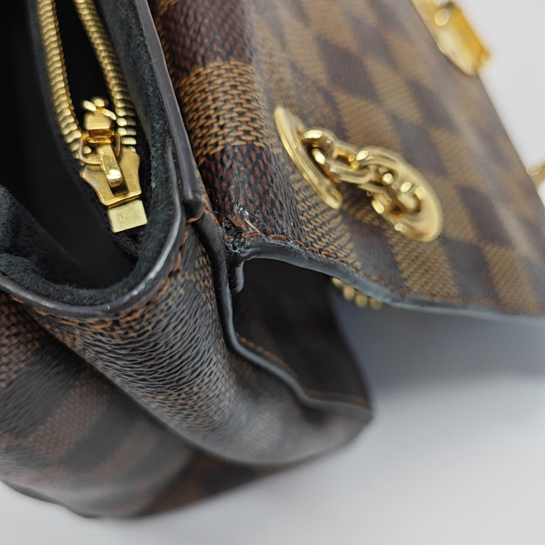 VAVIN PM Damier Ebene Coated Canvas Brown