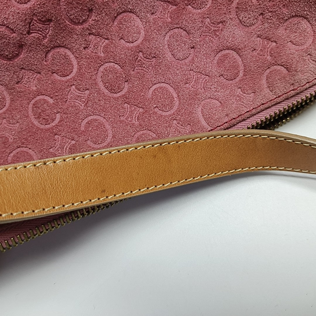Suede Shoulder Bag Pink