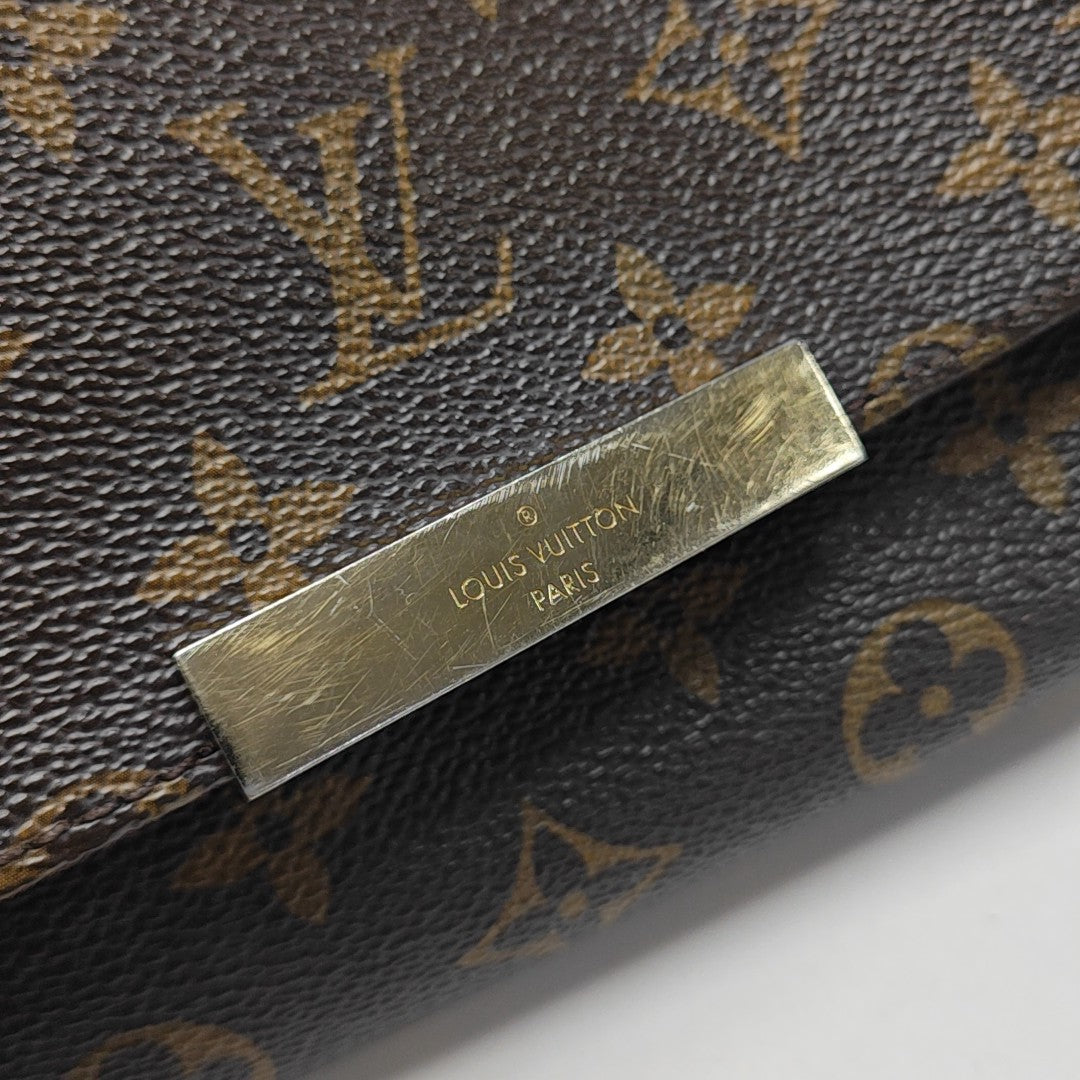 FAVORITE PM Monogram Coated Canvas Brown