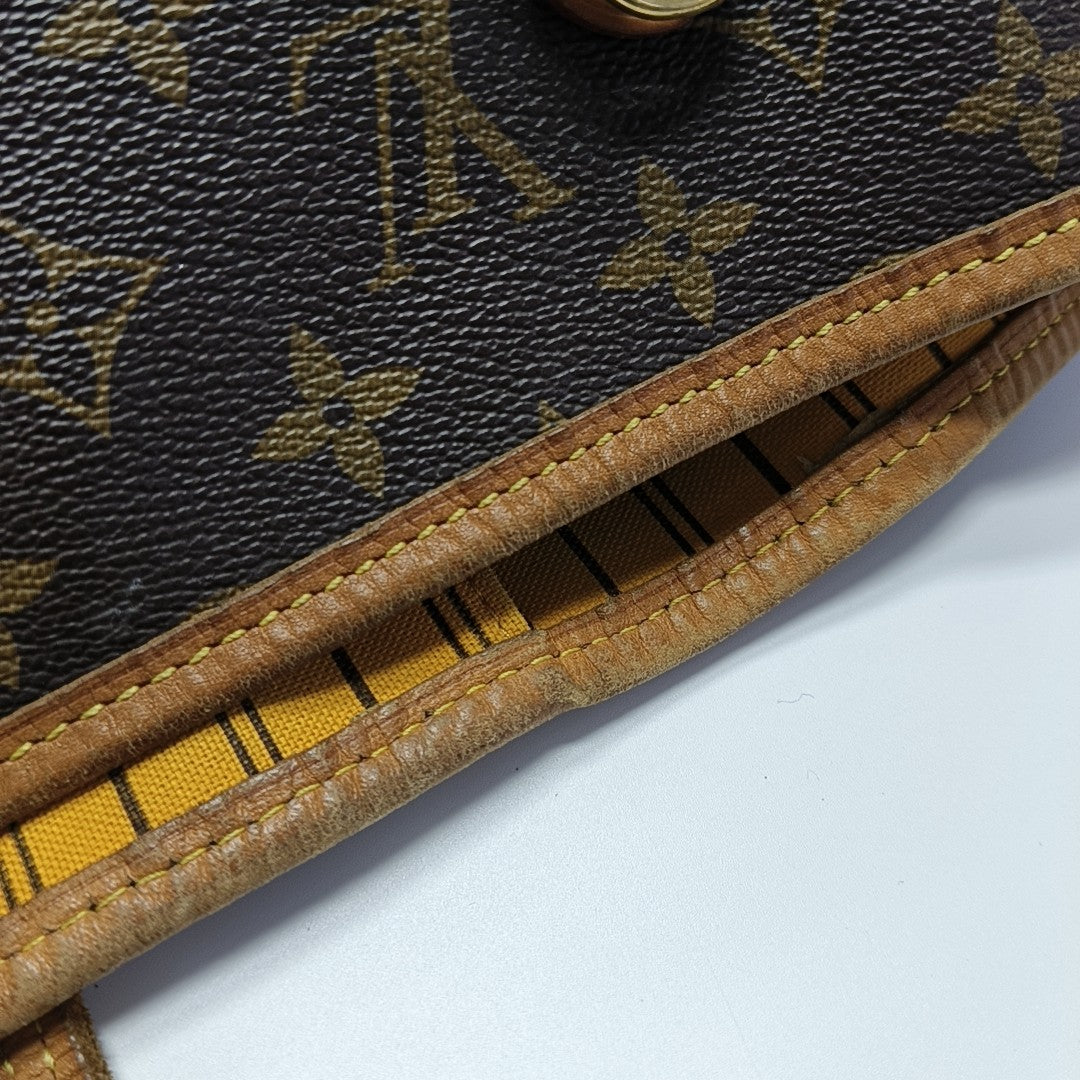 NEVERFULL GM Monogram Coated Canvas Brown
