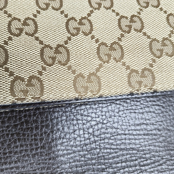 Monogram Canvas Shoulder Bag Brown