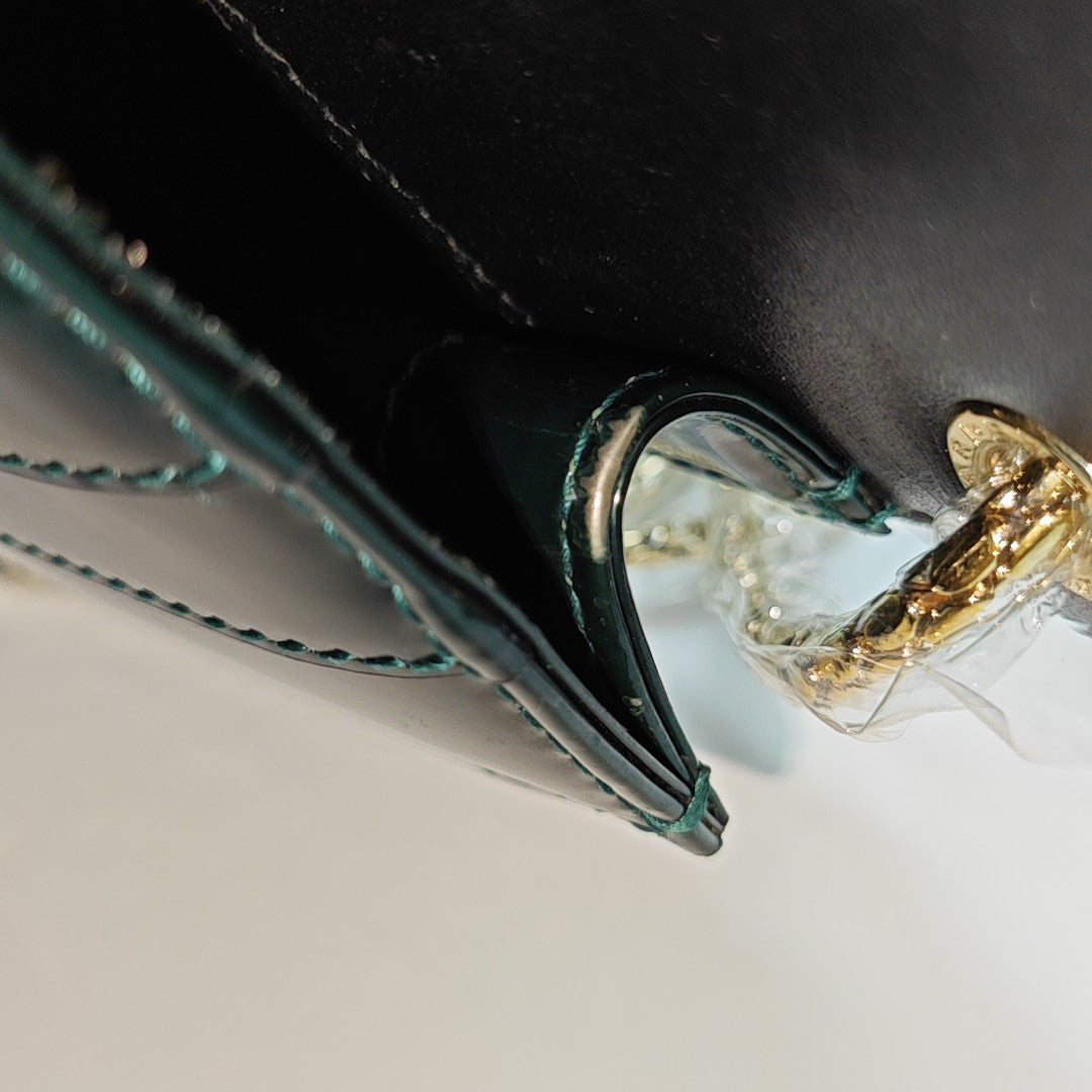 SERPENTI FOREVER Small Patent Leather Green
