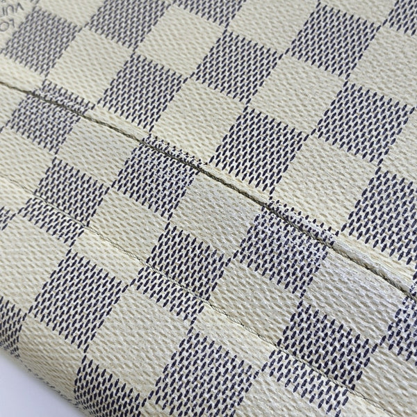 CROISETTE Damier Azur Coated Canvas White