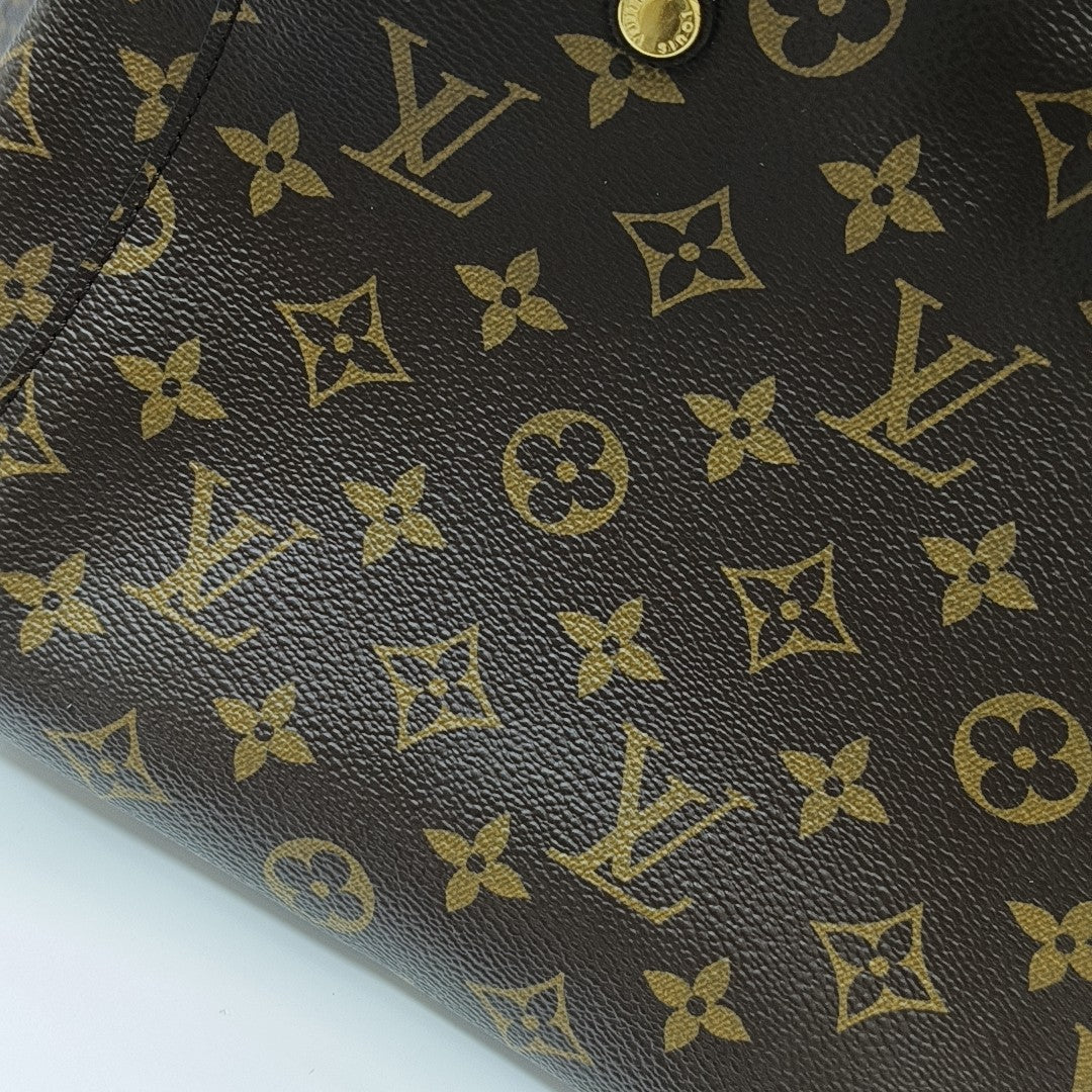 MONTAIGNE Monogram Coated Canvas Brown