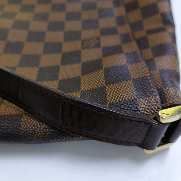 MUSETTE TANGO Damier Ebene Coated Canvas Brown