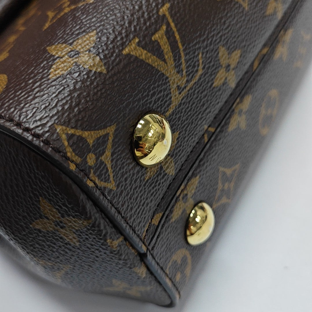 CLUNY Monogram Coated Canvas Brown
