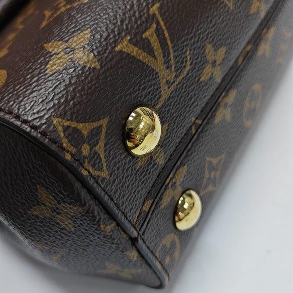CLUNY Monogram Coated Canvas Brown