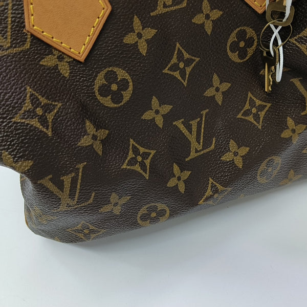 SPEEDY 25 Monogram Coated Canvas Brown