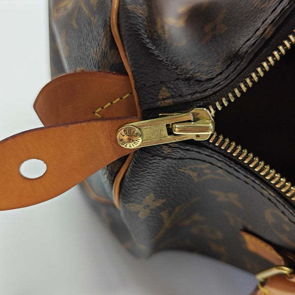 SPEEDY 30 Monogram Coated Canvas Brown