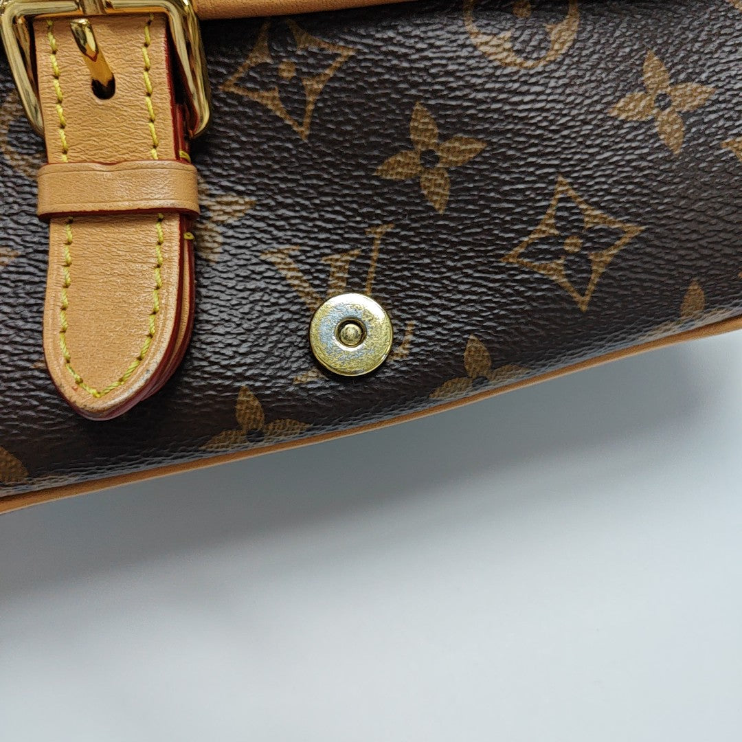 DIANE Monogram Coated Canvas Brown