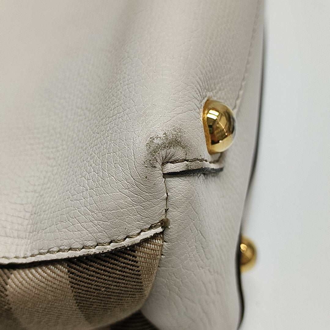 The Banner Small Calfskin Beige