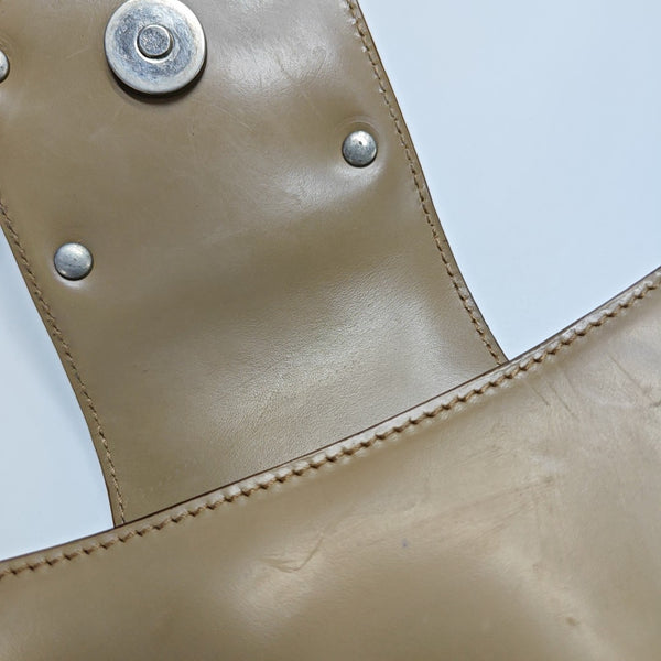 Calfskin Shoulder Bag Beige