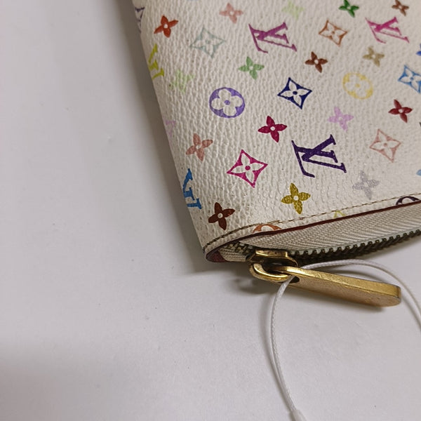 ZIPPY Monogram Coated Canvas White Wallet